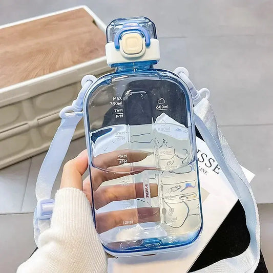 Gourde Plate Transparente 750ml - Gourde Bottle®