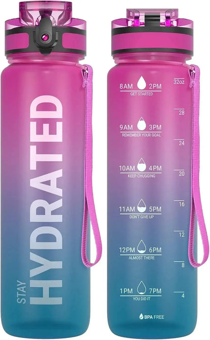 Gourde Stay Hydrated 1L avec lanière - Gourde Bottle®