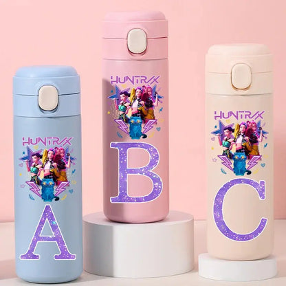 Gourde Thermos K-Pop Demon Hunters Letters A-Z 420ML Gourde Bottle®