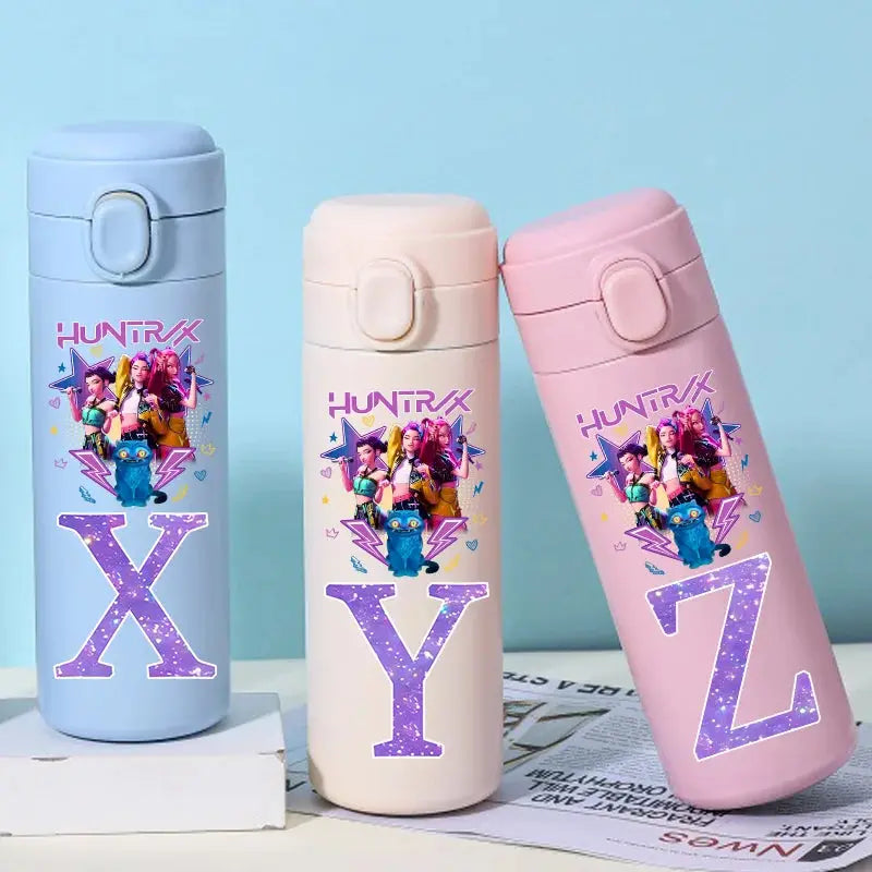 Gourde Thermos K-Pop Demon Hunters Letters A-Z 420ML Gourde Bottle®