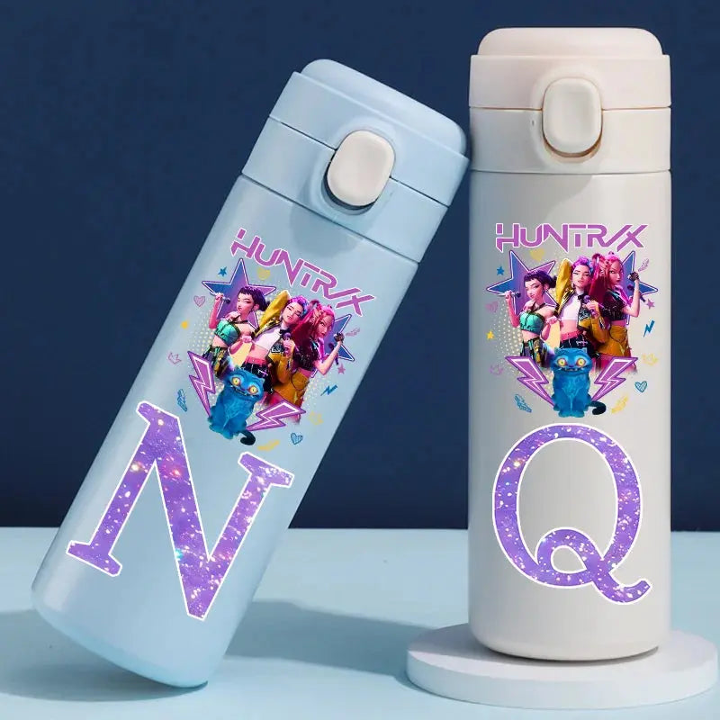 Gourde Thermos K-Pop Demon Hunters Letters A-Z 420ML Gourde Bottle®
