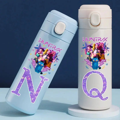 Gourde Thermos K-Pop Demon Hunters Letters A-Z 420ML Gourde Bottle®