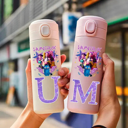 Gourde Thermos K-Pop Demon Hunters Letters A-Z 420ML Gourde Bottle®