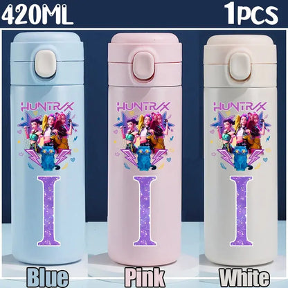 Gourde Thermos K-Pop Demon Hunters Letters A-Z 420ML Gourde Bottle®