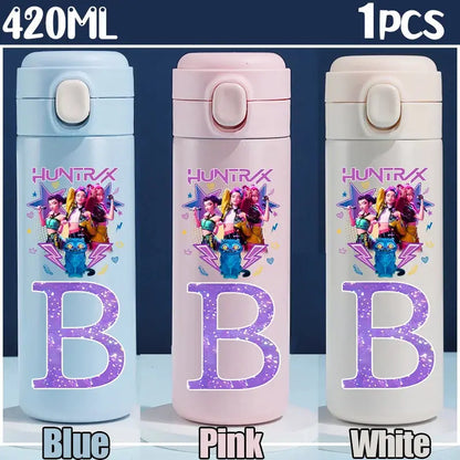 Gourde Thermos K-Pop Demon Hunters Letters A-Z 420ML Gourde Bottle®