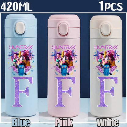 Gourde Thermos K-Pop Demon Hunters Letters A-Z 420ML Gourde Bottle®