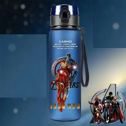 Gourde d'Eau Avengers Bleu 560ml (Hulk & Spiderman) Gourde Bottle®