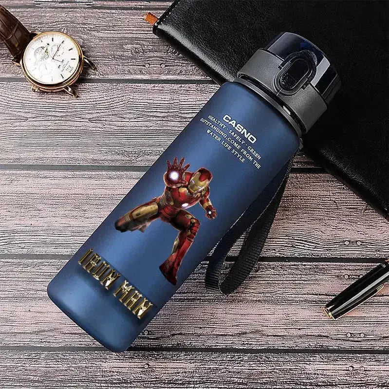 Gourde d'Eau Avengers Bleu 560ml (Hulk & Spiderman) Gourde Bottle®
