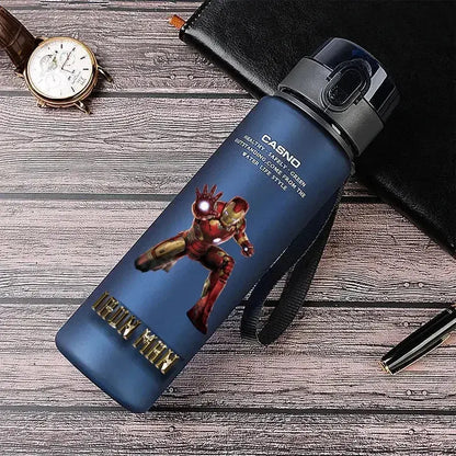 Gourde d'Eau Avengers Bleu 560ml (Hulk & Spiderman) Gourde Bottle®