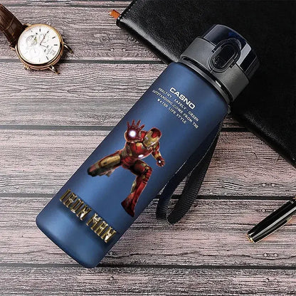 Gourde d'Eau Avengers Bleu 560ml (Hulk & Spiderman)