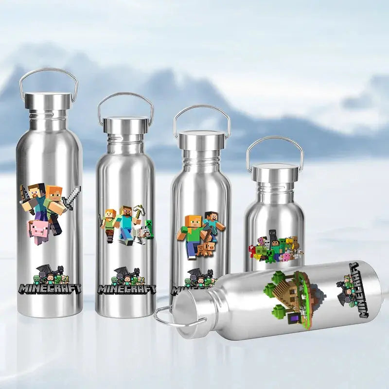 Gourde d'Eau Isotherme Minecraft 500 ML - Gourde Bottle®