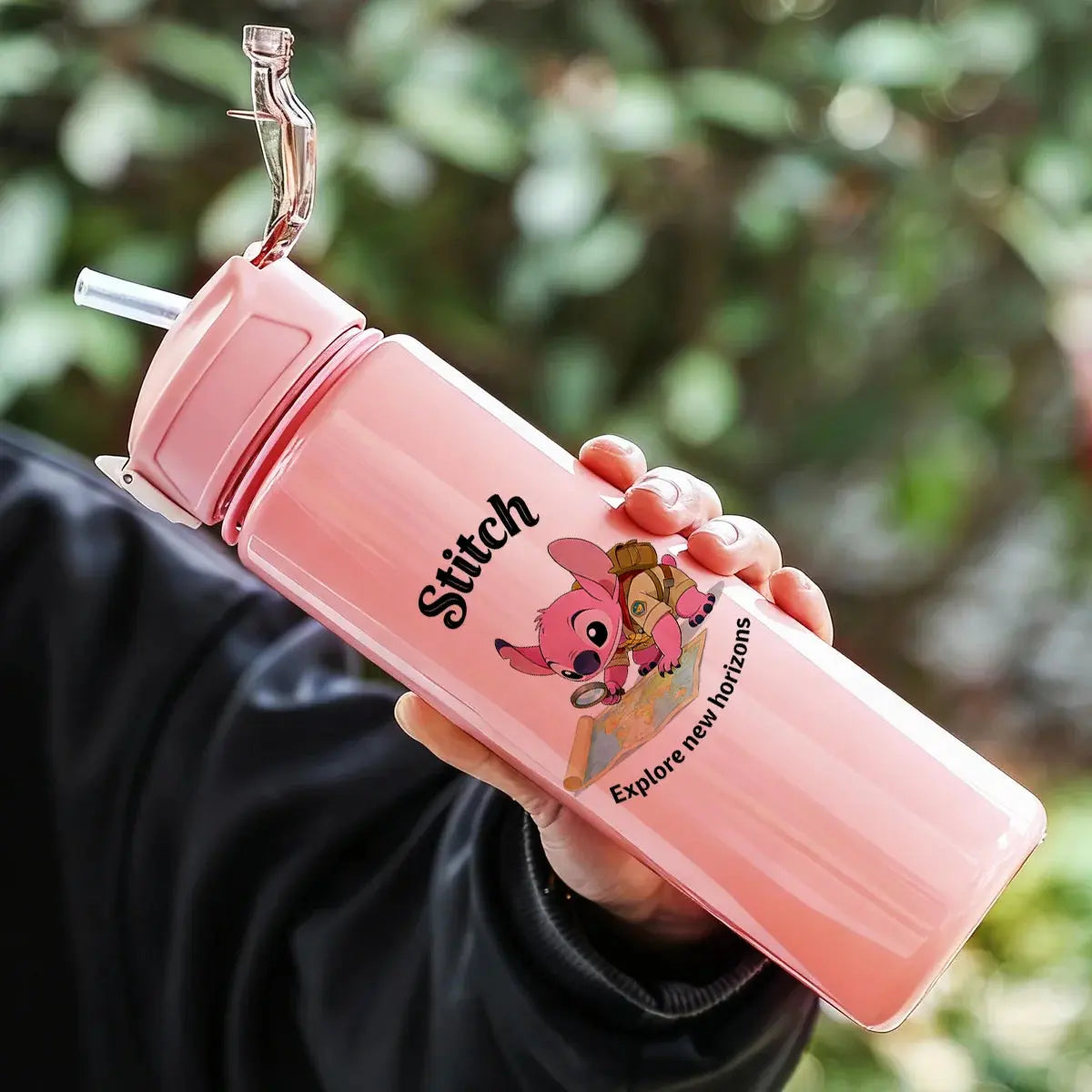 Gourde d'Eau Stitch Rose 750ml Gourde Bottle®