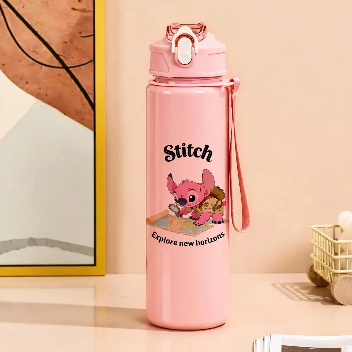 Gourde d'Eau Stitch Rose 750ml Gourde Bottle®