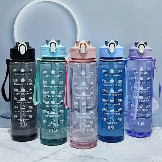Gourde d'Eau de motivation 750ML Gourde Bottle®