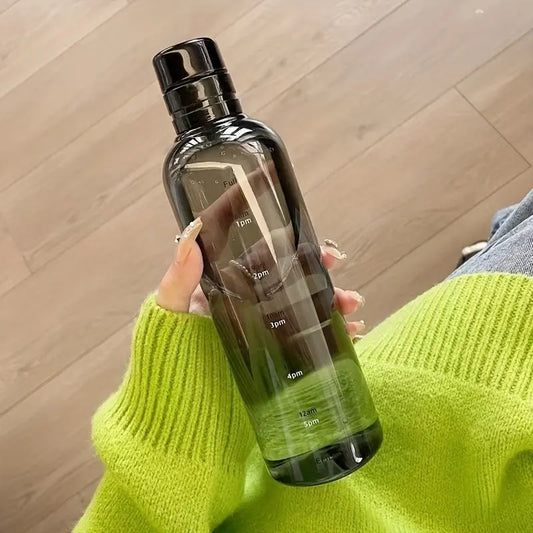 Gourde graduée heure 500ml (Noir) Gourde Bottle®
