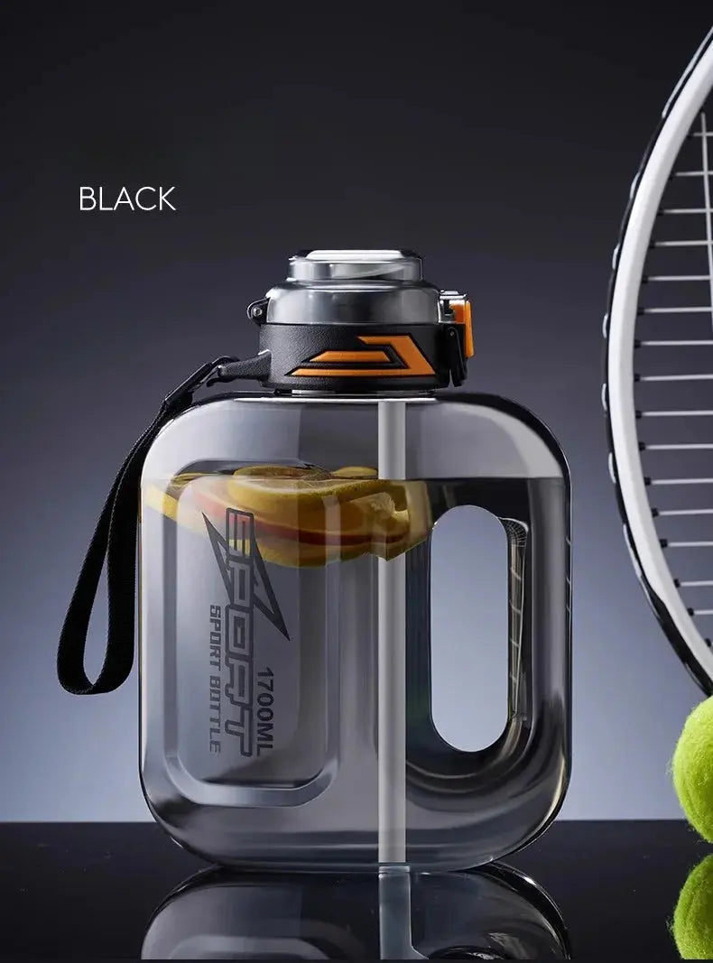Gourde paille Adulte 1100ml, Gourde avec paille, Gourde paille Decathlon, Gourde isotherme avec paille intégrée, Gourde paille intégrée, Gourde avec paille 1l, Gourde paille 2L,Bidons Sport,  GIANXI Plastic Cup High Tempe Gourde Bottle®