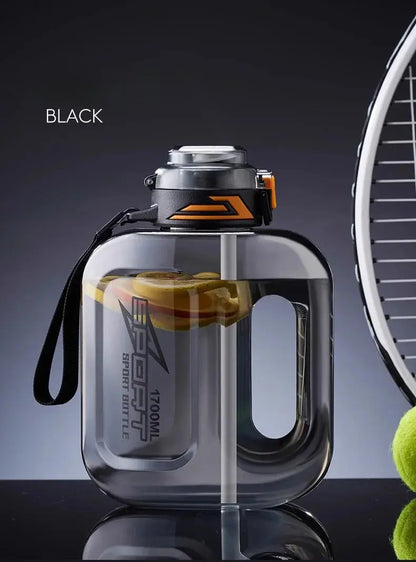 Gourde paille Adulte 1100ml, Gourde avec paille, Gourde paille Decathlon, Gourde isotherme avec paille intégrée, Gourde paille intégrée, Gourde avec paille 1l, Gourde paille 2L,Bidons Sport,  GIANXI Plastic Cup High Tempe Gourde Bottle®