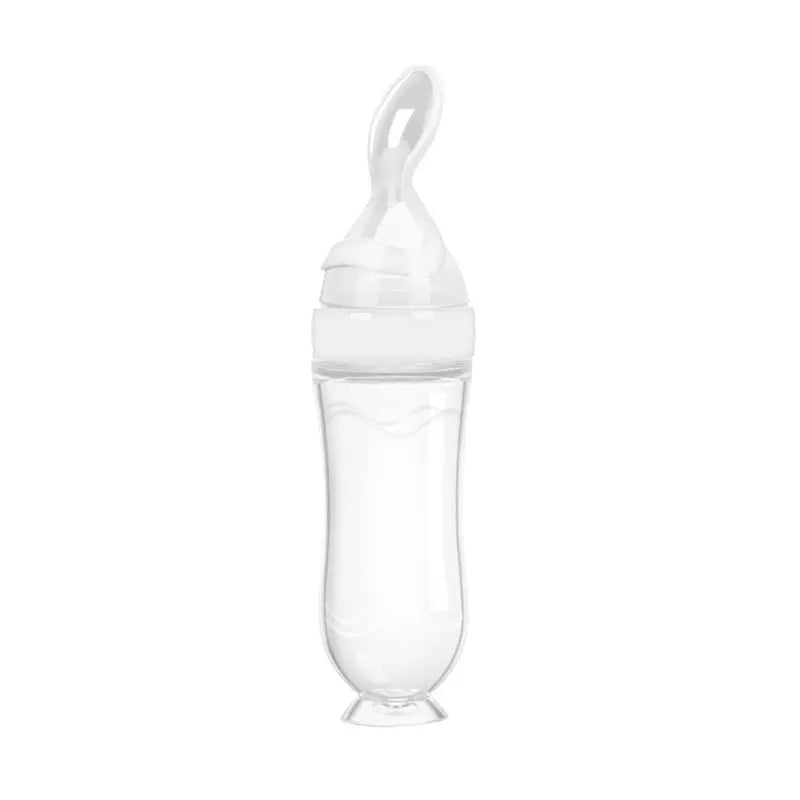 Gourde purée bébé réutilisable, Popote Bebe, Gourde légumes bébé, Gourde compote réutilisable, Feeding Bottle Silicone Newborn Baby Training Rice Cereal  Food Spoon Supplement Feeder Safe Useful Tableware For Kids,  S Gourde Bottle®