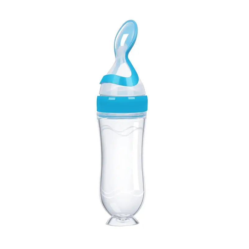 Gourde purée bébé réutilisable, Popote Bebe, Gourde légumes bébé, Gourde compote réutilisable, Feeding Bottle Silicone Newborn Baby Training Rice Cereal  Food Spoon Supplement Feeder Safe Useful Tableware For Kids,  S Gourde Bottle®