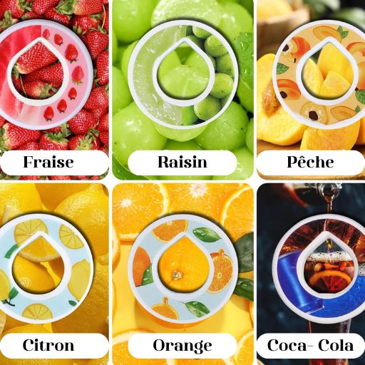 Gourde Aromatisée Air Up,  aux differents parfum et saveur  selon vos goûts , parfum pods frais, pods raisin, pods pêche, pods citron, pods orange pods coca-cola, choisisse votre parfum - Gourde Bottle
