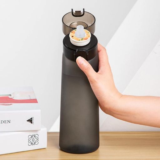 Gourde Aromatisée Air Up  noir avec pods , dossette