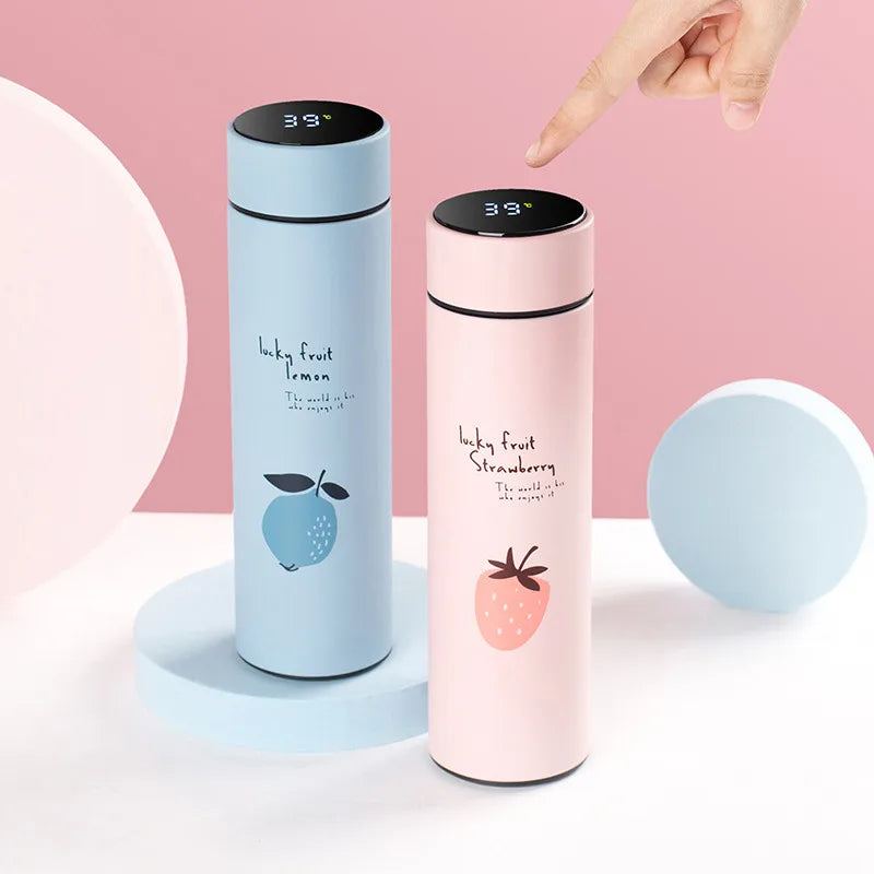 Gourde Thermique Intelligente avec affichage de température , il suffit juste d'appuyer dessus