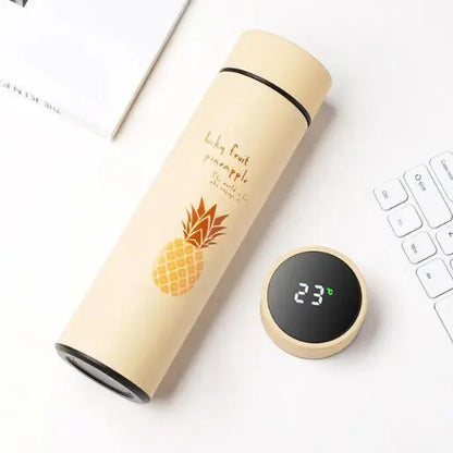 Gourde Thermique Intelligente avec affichage de température jaune -  gourde bottle