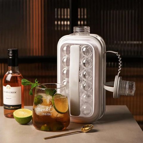 Gourde à Glaçons 2-en-1  portable  , Reutilisable - Gourde Bottle