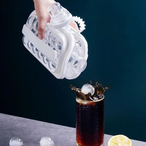 Gourde à Glaçons 2-en-1  portable facile à utiliser au quotidiens et remplir , sans bpa , Réutilisable - Gourde Bottle