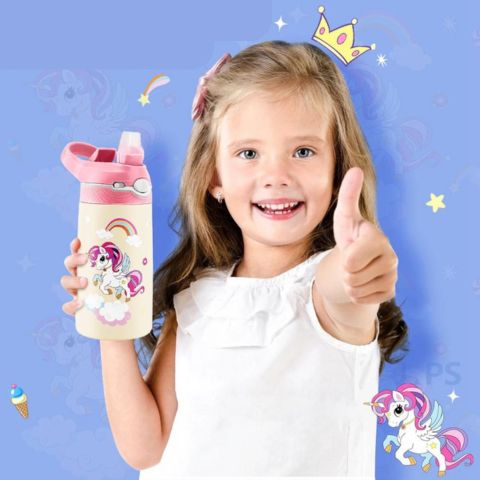 Gourde isotherme licorne enfants