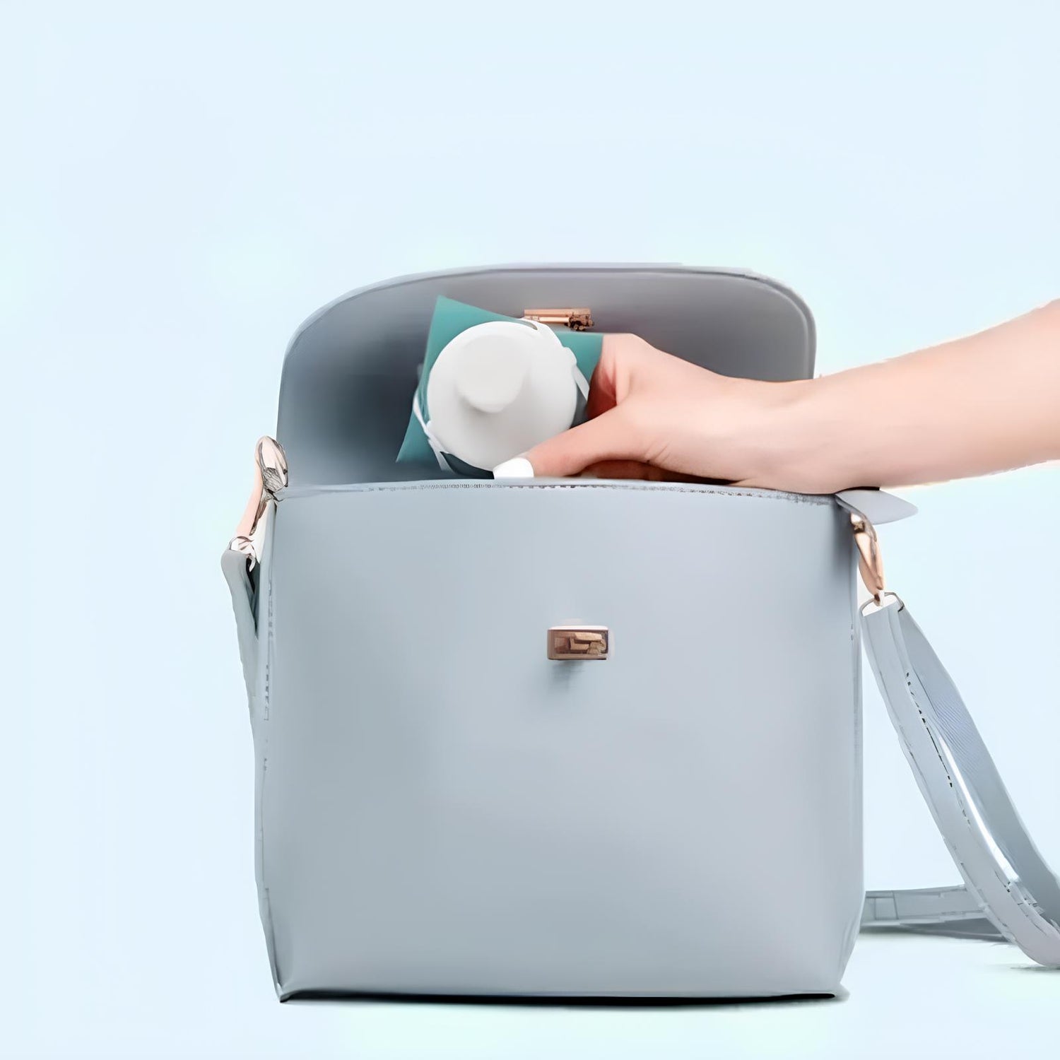 Gourde pliable silicone facile à transport dans un sac - Gourde Bottle