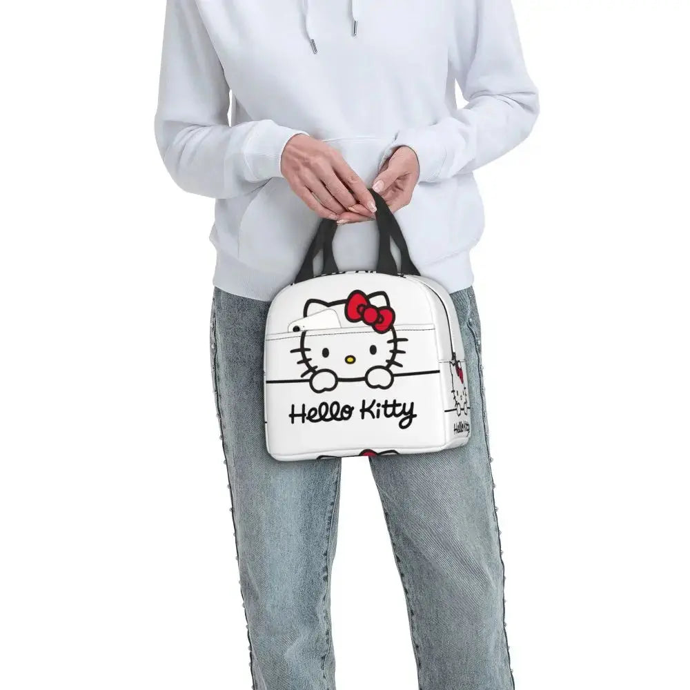 Hello Kitty Sac à Repas Isotherme Blanche Gourde Bottle®