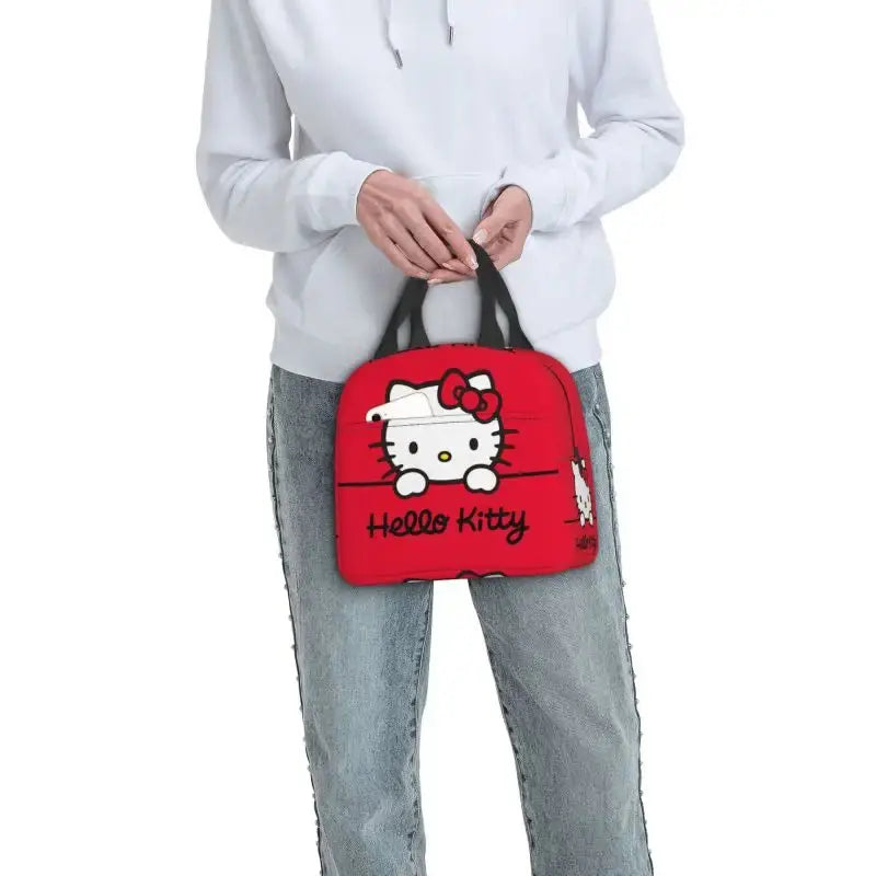 Hello Kitty Sac à Repas Isotherme Rouge Gourde Bottle®