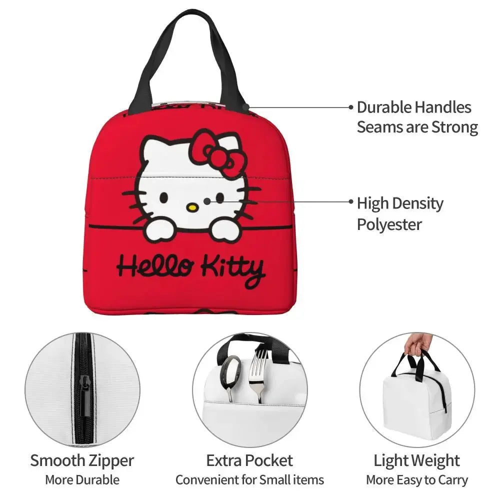 Hello Kitty Sac à Repas Isotherme Rouge Gourde Bottle®