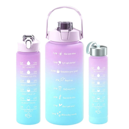 Lots de 3 gourde de motivation - Gourde Bottle®