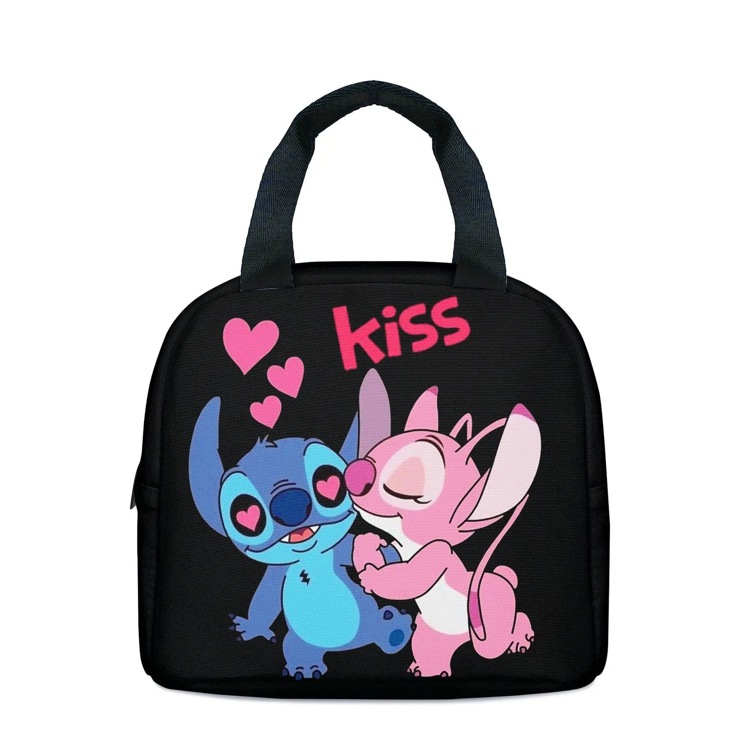 MINISO Disney Cartoon Stitch Stitch Children's Lunch Bag Primary School Lunch Box Bag Anime kawaii Cartoon School Bag Mochila Gourde Bottle®