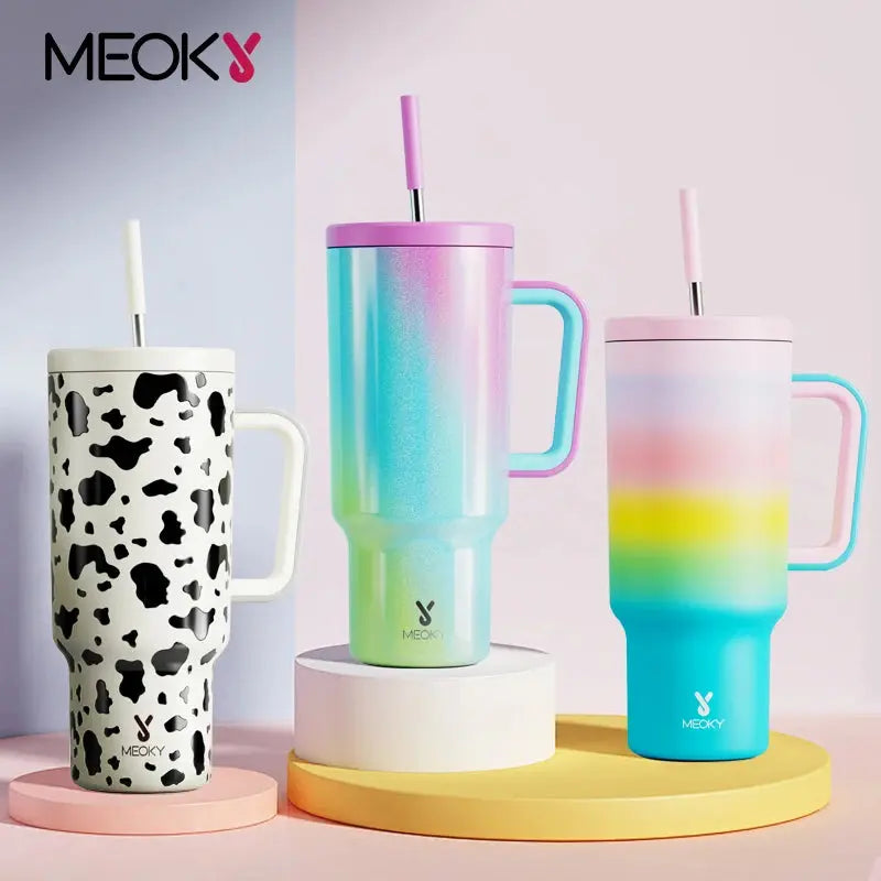 Meoky Gobelet de 1200 ml avec poignée - Gourde Bottle®