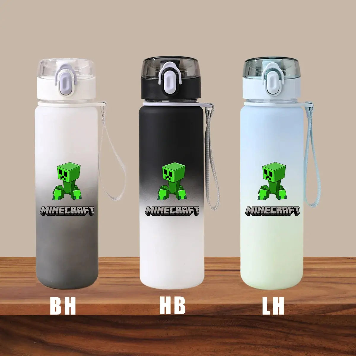 Minecraft Cartoon Outdoor Water Cup Portable Large Capacity Leak Proof Gradient Children Gift Creeper Enderman Sheep Birthday Gourde Bottle®