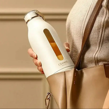 Mini presse-agrumes électrique portable blanche 400ml Gourde Bottle®