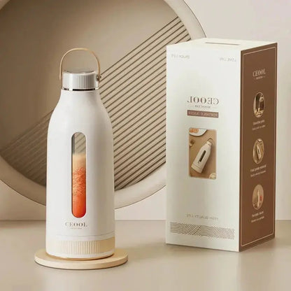 Mini presse-agrumes électrique portable blanche 400ml Gourde Bottle®