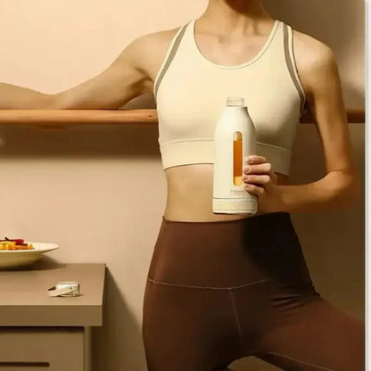 Mini presse-agrumes électrique portable blanche 400ml Gourde Bottle®