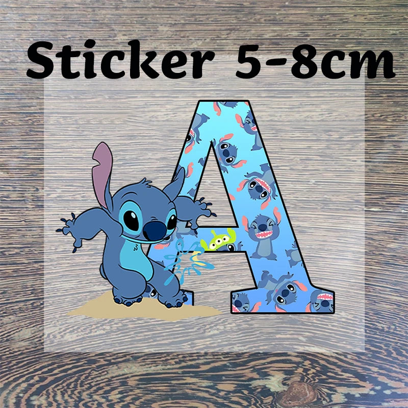 Mug Stitch Personnalisé Bleu (Lettre A-Z) Gourde Bottle®