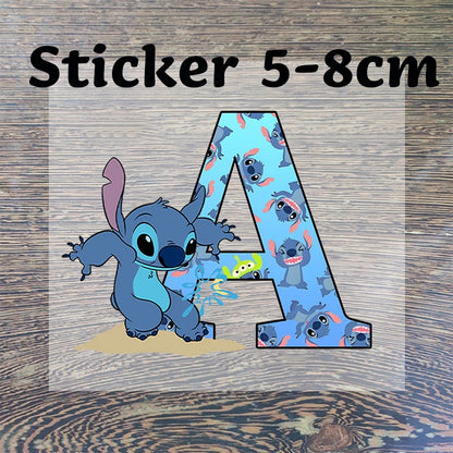 Mug Stitch Personnalisé Bleu (Lettre A-Z) Gourde Bottle®