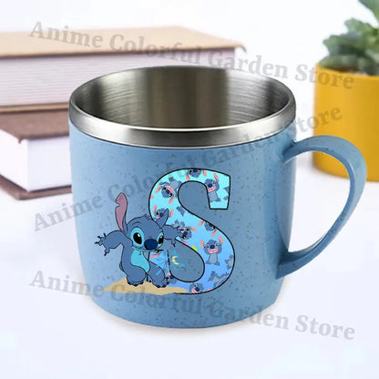 Mug Stitch Personnalisé Bleu (Lettre A-Z) Gourde Bottle®