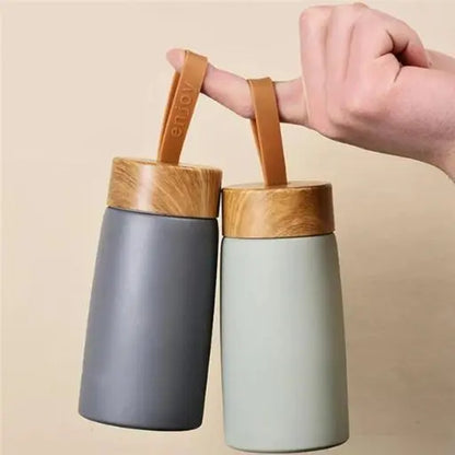 Mug Voyage Isotherme à motif bois - Gourde Bottle