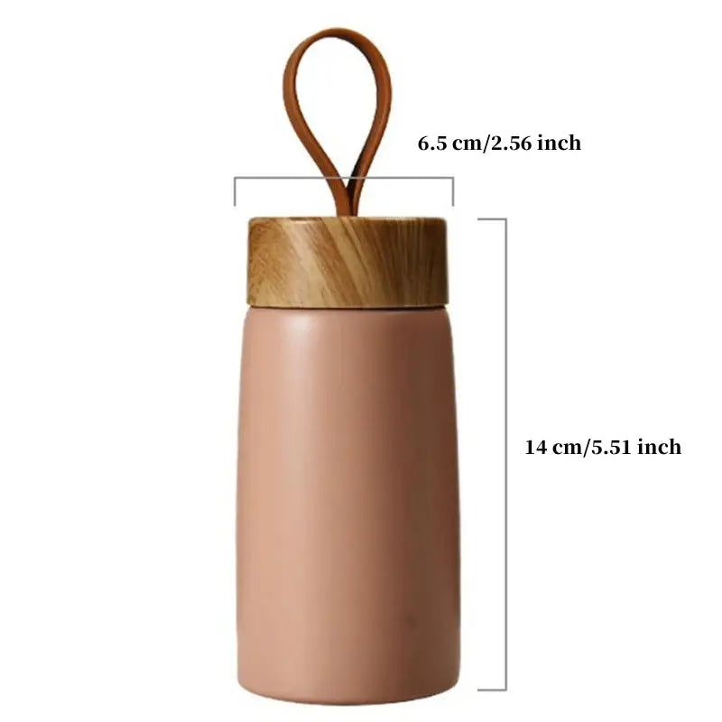 Mug Voyage Isotherme à motif bois - Gourde Bottle