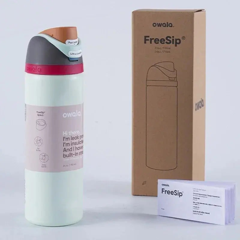 Owala FreeSip Gourde d'Eau Inox 950ml
Owala Bottle 32oz (950ml), Owala FreeSip Gourde d'eau isotherme  avec paille pour le sport et les voyages, sans BPA, étanché, réutilisable, pas cher , Gourde Bottle Gourde Bottle®