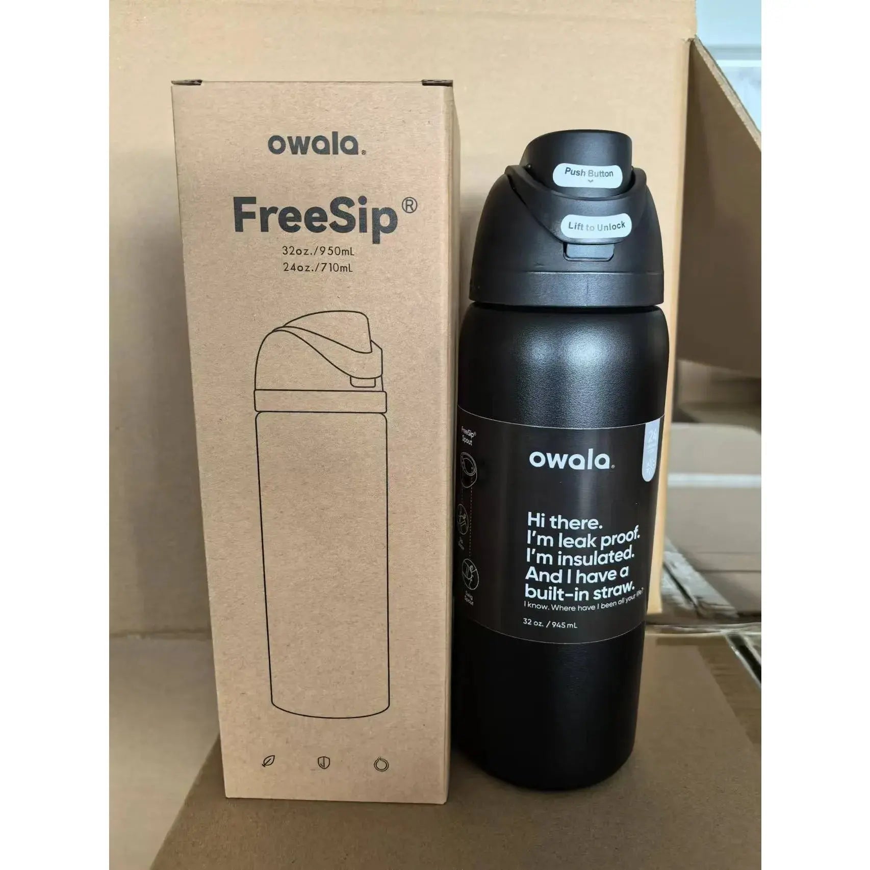 Owala FreeSip Gourde d'Eau Inox 950ml
Owala Bottle 32oz (950ml), Owala FreeSip Gourde d'eau isotherme  avec paille pour le sport et les voyages, sans BPA, étanché, réutilisable, pas cher , Gourde Bottle Gourde Bottle®