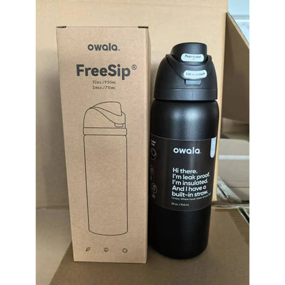 Owala FreeSip Gourde d'Eau Inox 950ml
Owala Bottle 32oz (950ml), Owala FreeSip Gourde d'eau isotherme  avec paille pour le sport et les voyages, sans BPA, étanché, réutilisable, pas cher , Gourde Bottle Gourde Bottle®