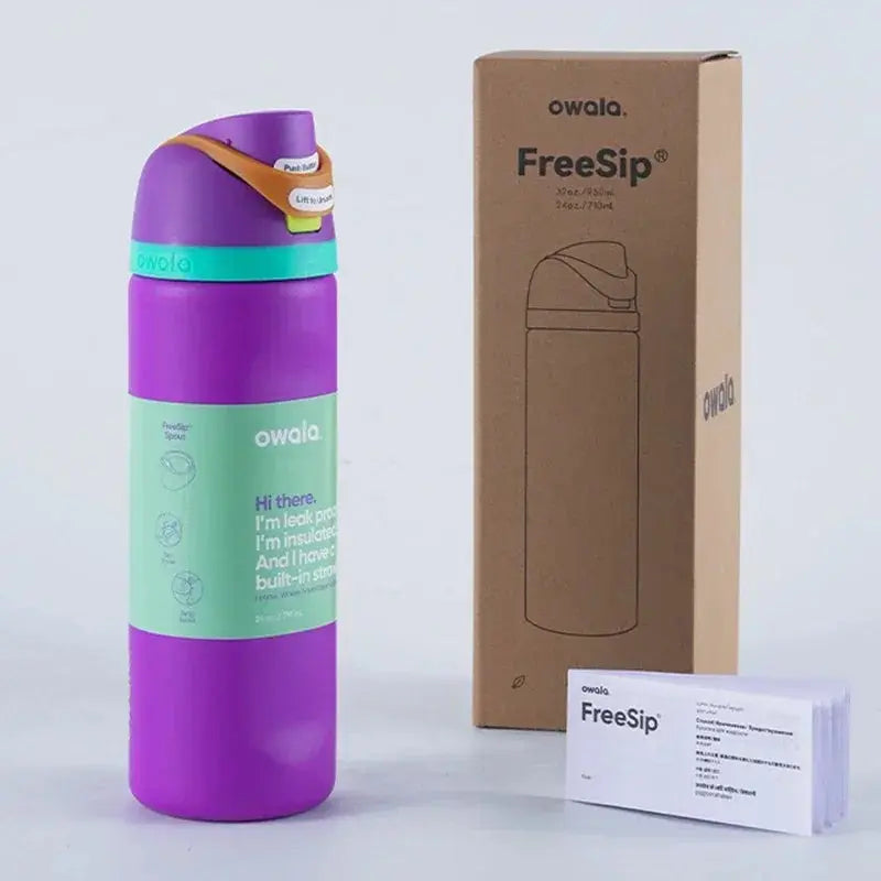 Owala FreeSip Gourde d'Eau Inox 950ml
Owala Bottle 32oz (950ml), Owala FreeSip Gourde d'eau isotherme  avec paille pour le sport et les voyages, sans BPA, étanché, réutilisable, pas cher , Gourde Bottle Gourde Bottle®